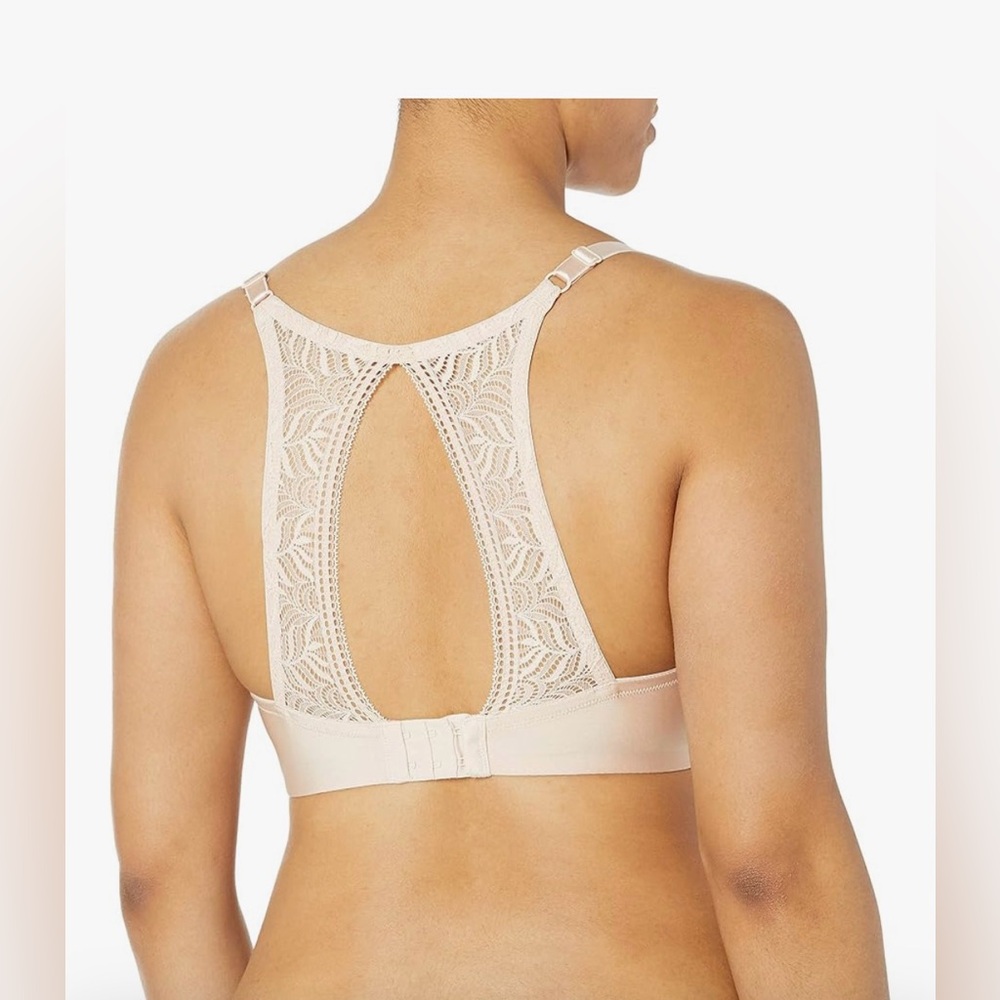 Paramour Lace Racerback Bra - Cream